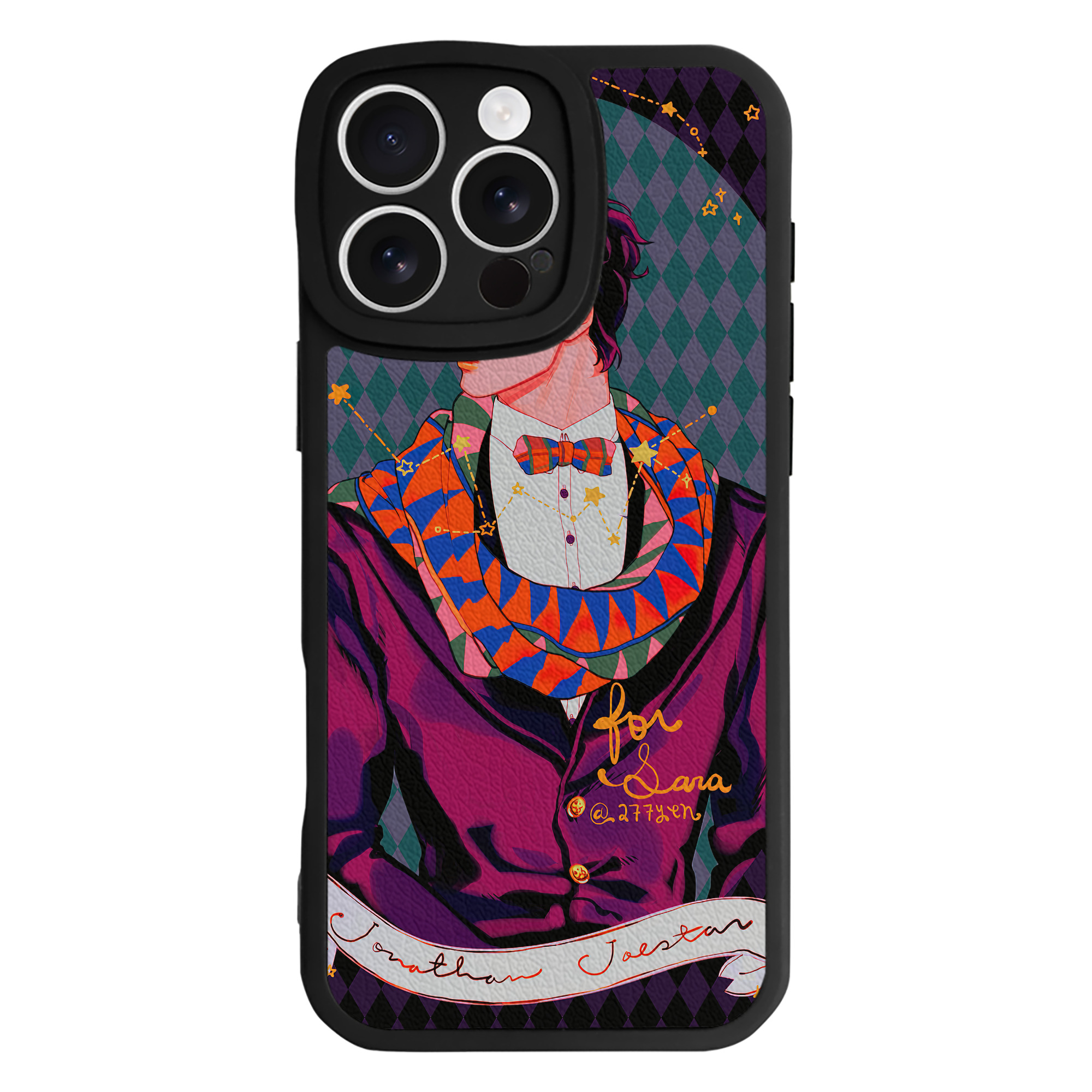 （画像用） ジョジョの奇妙な冒険 JoJo's Bizarre Adventure 【iPhone 16シリーズ対応】シリコンスマホケース（レザー調） 材質：シリコン